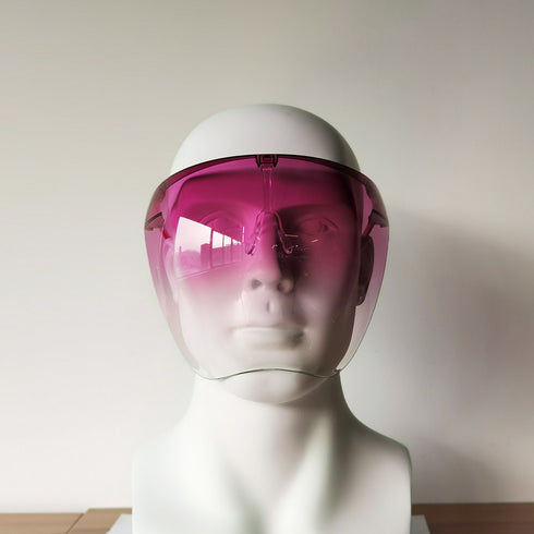 Hot sale multicolor clear PC material tinted blocc visor face shield for outdoor protection